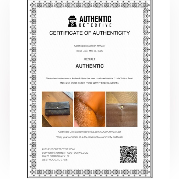 Louis Vuitton Brown Monogram Porte Tresor International Sarah Long Wallwt - Picture 12 of 12